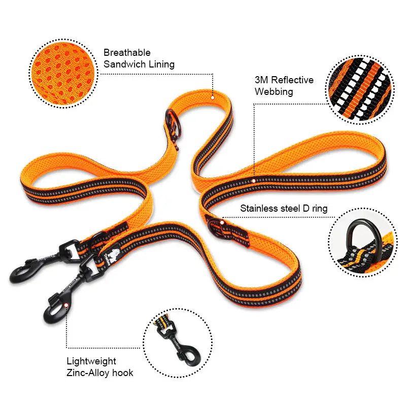 Laisse pour chien- Truelove 7 In 1 Multi-Function