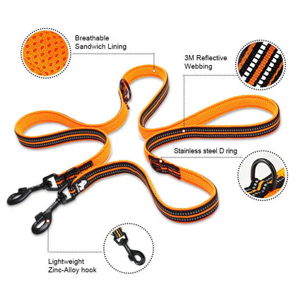 Laisse pour chien- Truelove 7 In 1 Multi-Function