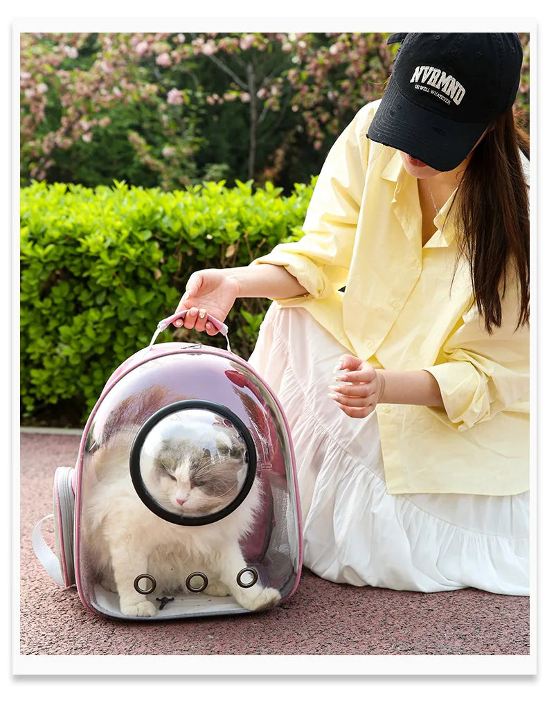 Sac a dos chien- Capsule Transparente Total