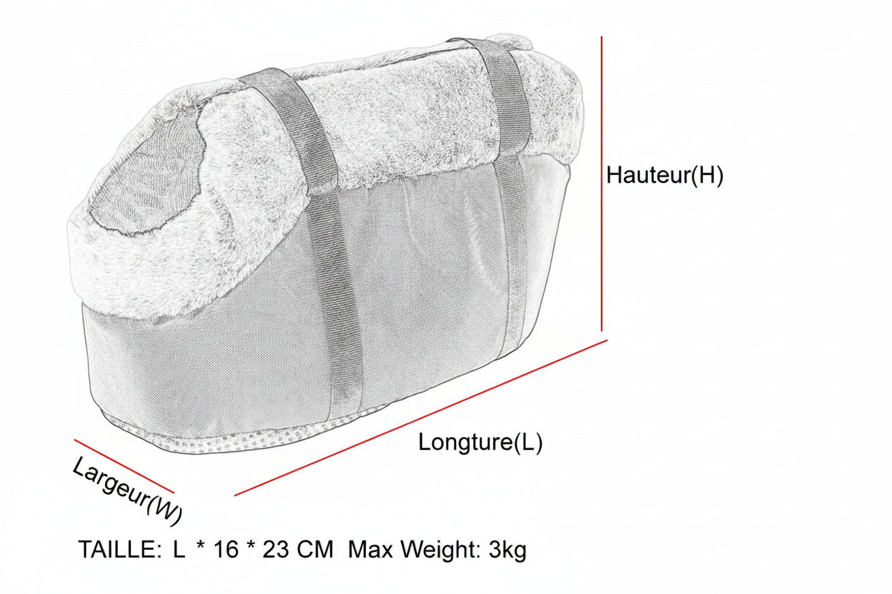 Sac transport chien- Nid Holapet