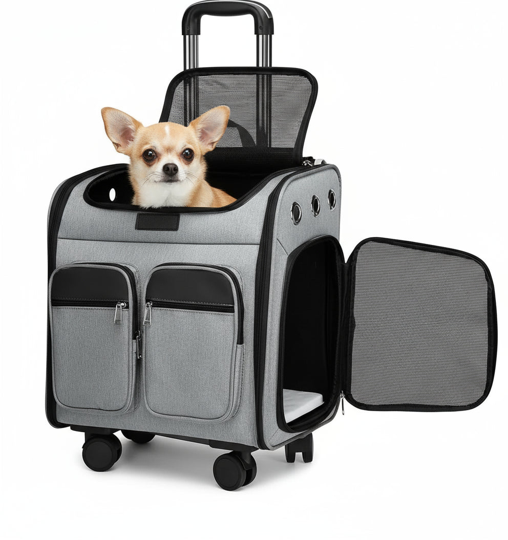 Cage transport chien- Wheeled  Backpack