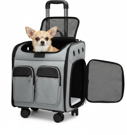 Cage transport chien- Wheeled  Backpack