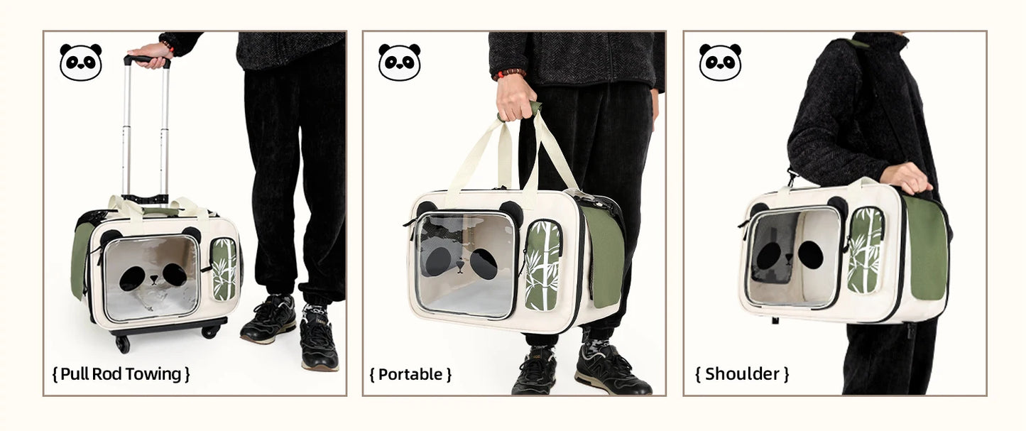 poussette pour chien- Valise pliable Panda