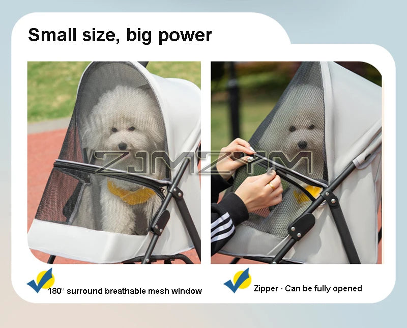 Poussette chien- Walking Umbrella Cart