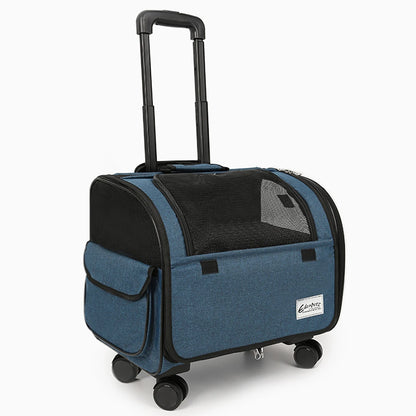 Cage de transport pour chien- Dog Trolley Rolling Luggage