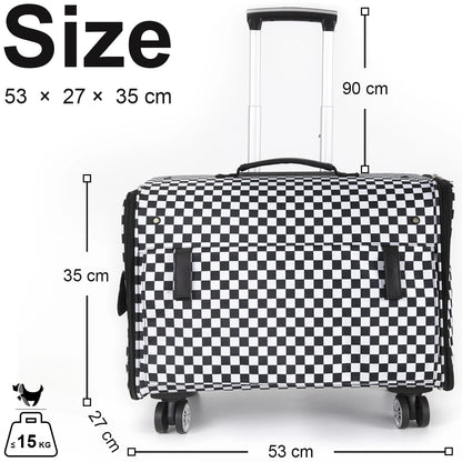 Cage chien- 4 Universal Wheels  Suitcase
