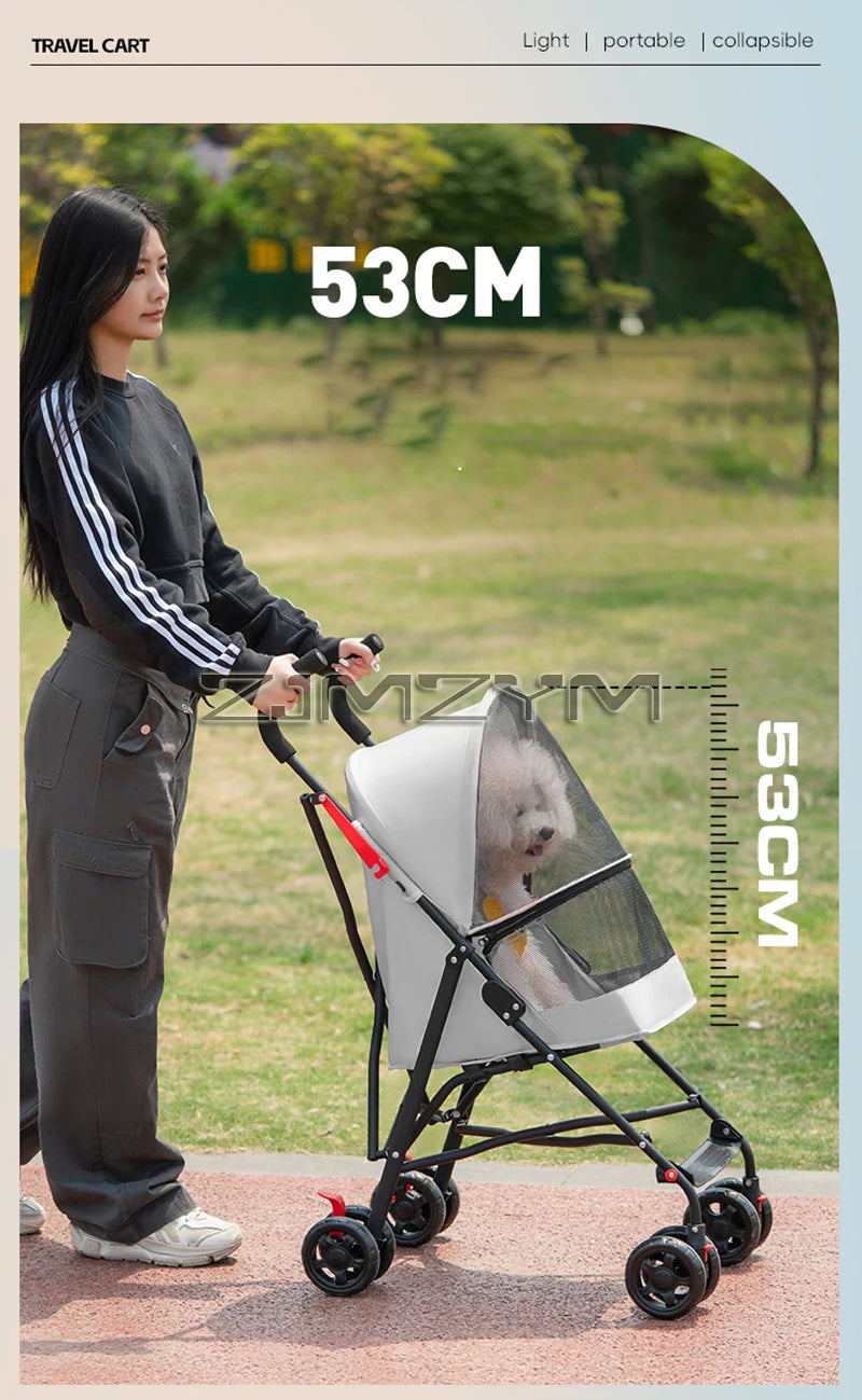 Poussette chien- Walking Umbrella Cart