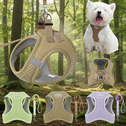 Harnais chien- Breathable Waffle Pet Set