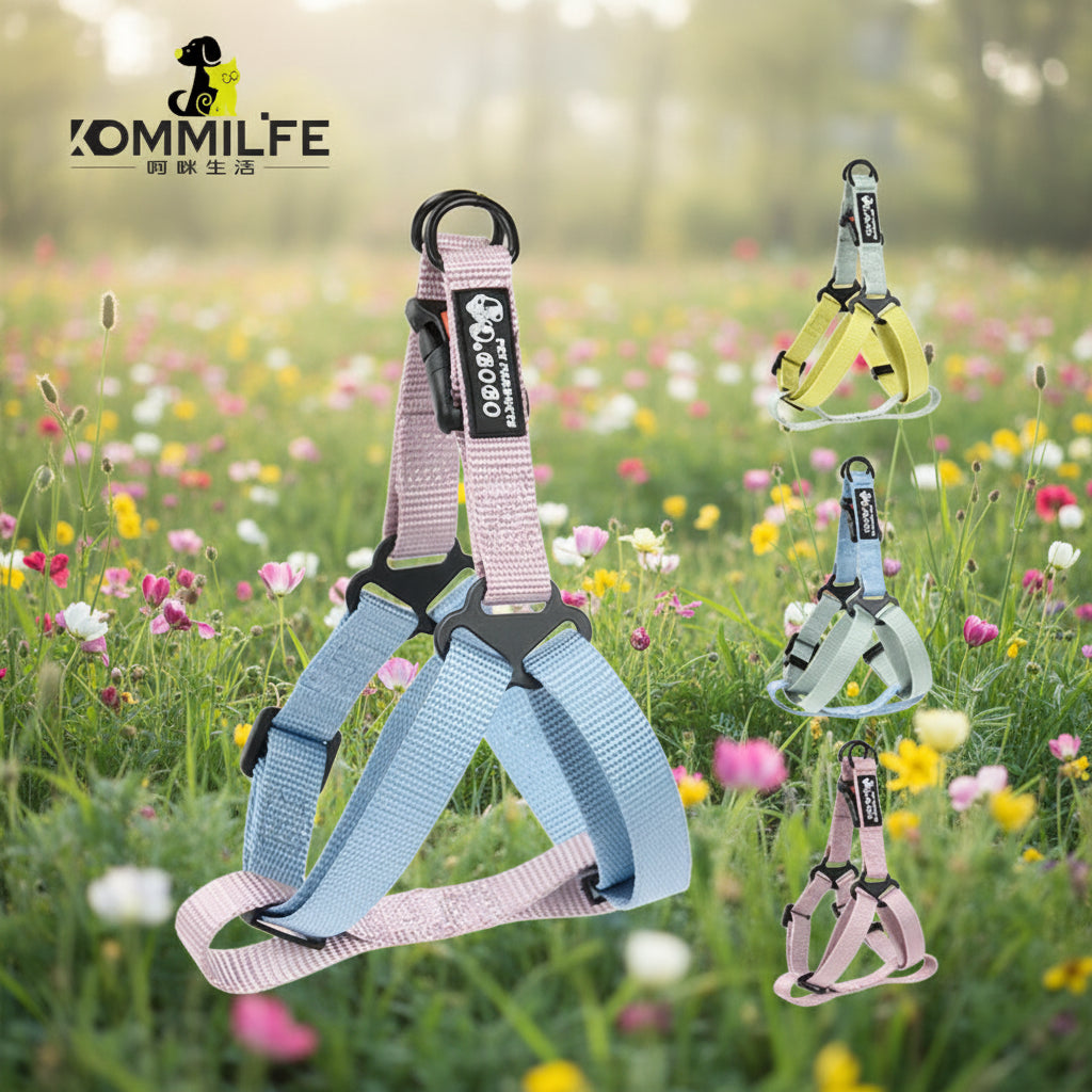 Harnais chien- KOMMILIFE Harness Leash Set