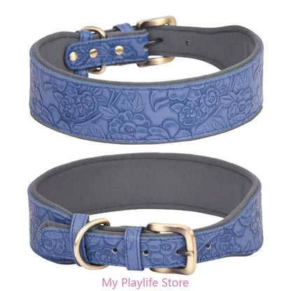 Collier chien cuir | Élégance Confort