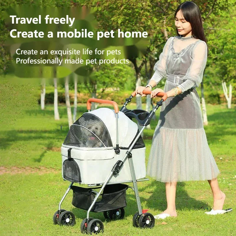 Poussette à chien- Detachable Carrying External