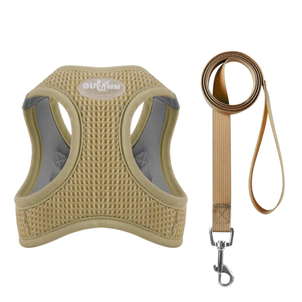 Harnais chien- Breathable Waffle Pet Set