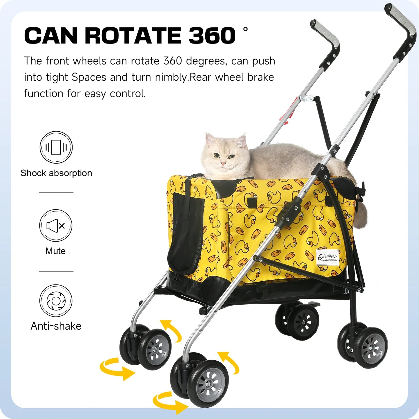 Poussette pour chien - Frame portatif