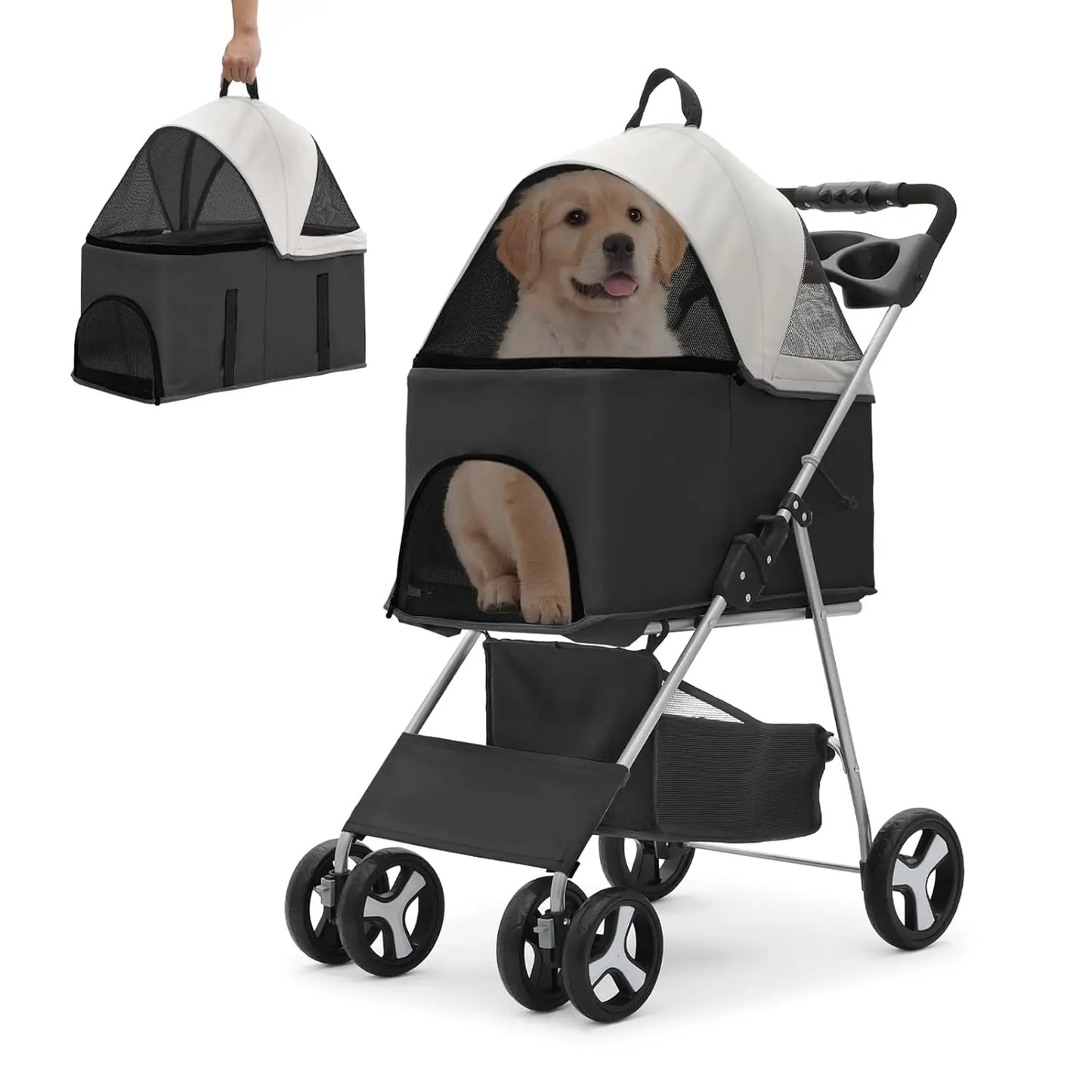 Poussette pour chien- opovzoe Plus