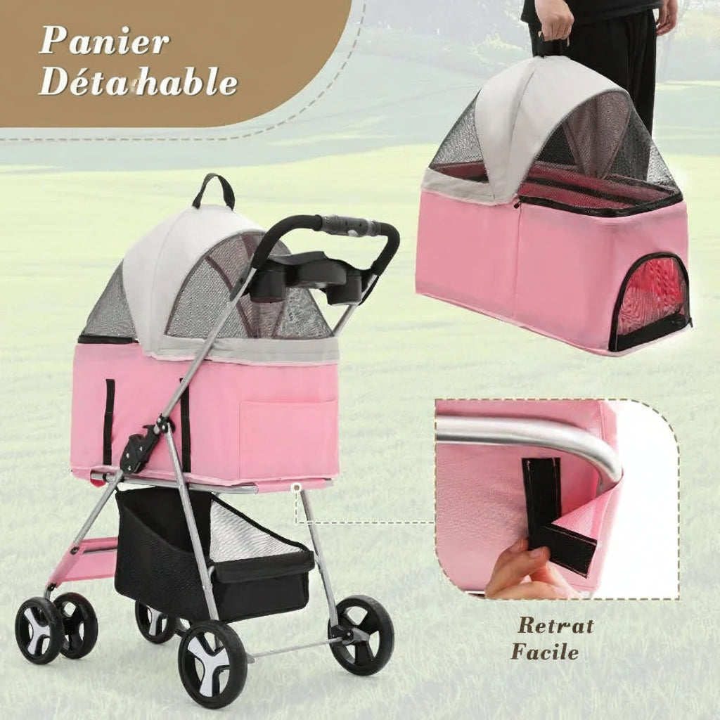 Poussette pour chien- opovzoe Plus