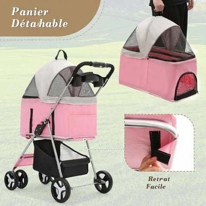 Poussette pour chien- opovzoe Plus