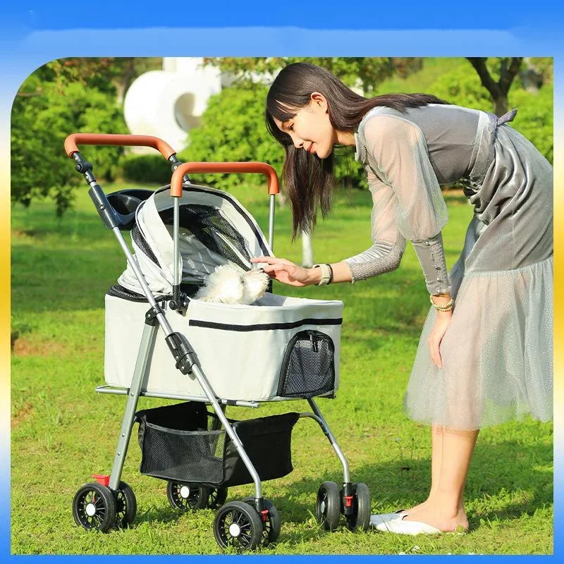 Poussette à chien- Detachable Carrying External