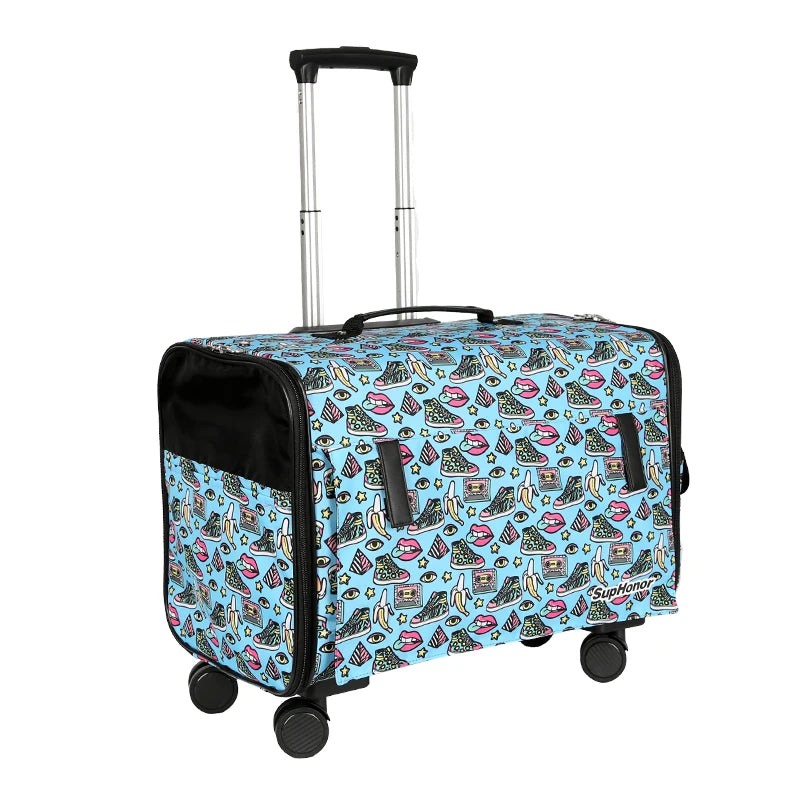 Cage chien- 4 Universal Wheels  Suitcase