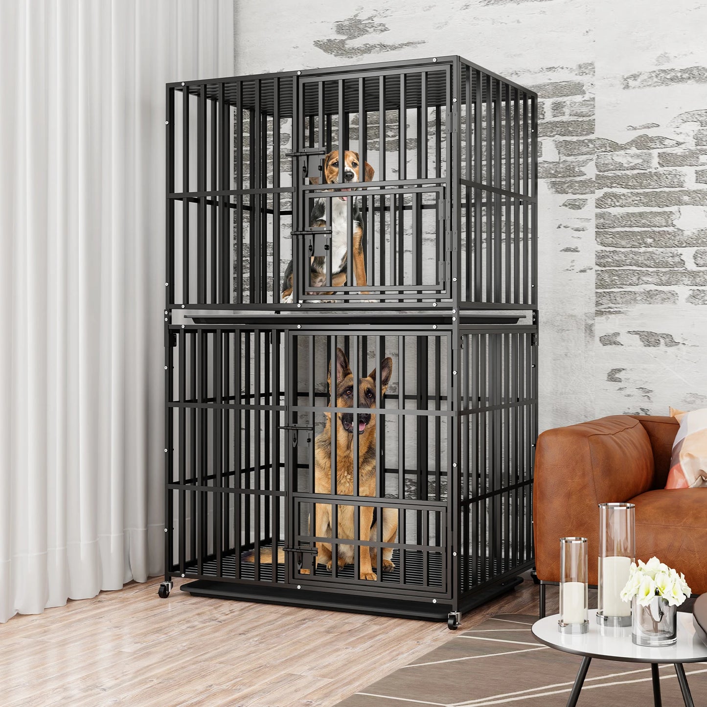 Cage chien- Oversized Stackable