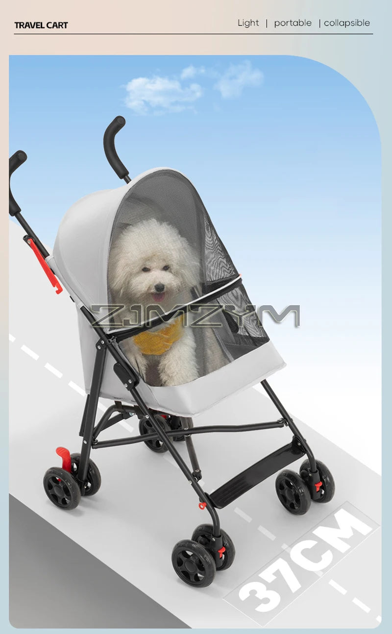 Poussette chien- Walking Umbrella Cart
