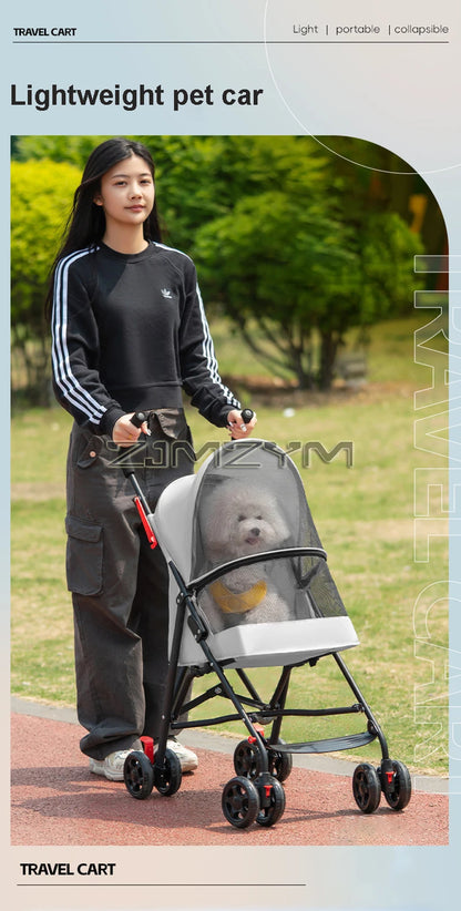 Poussette chien- Walking Umbrella Cart