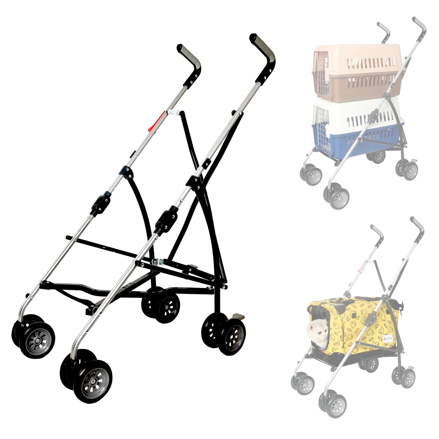 Poussette pour chien - Frame portatif