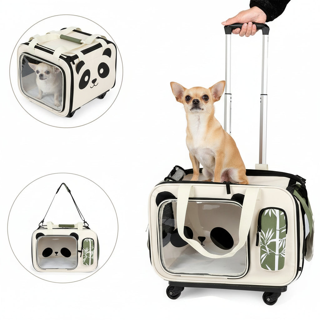 poussette pour chien- Valise pliable Panda
