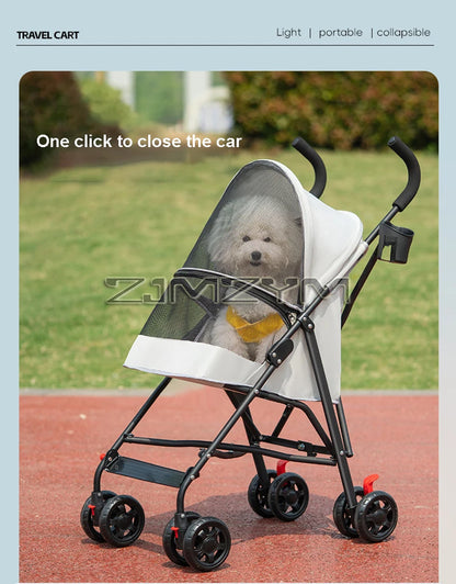 Poussette chien- Walking Umbrella Cart