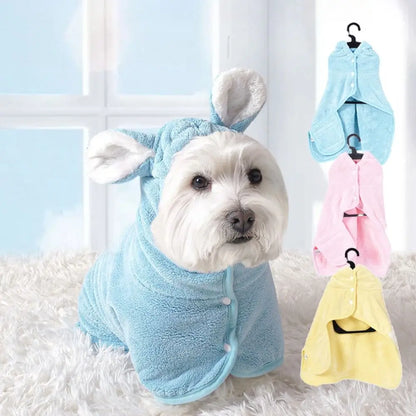 Peignoire chien| Oreilles coquines