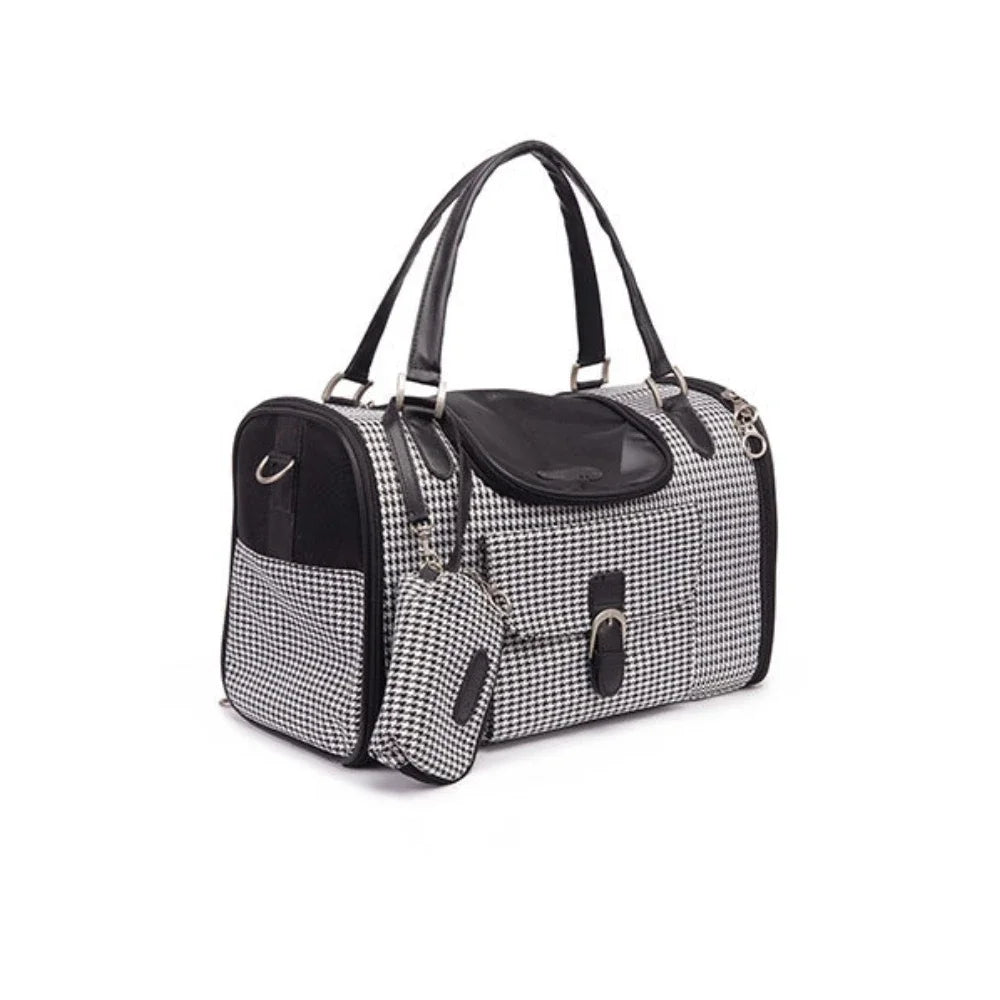 Sac pour transporter chien-Elegant Classique profil blanc