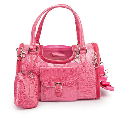 Sac pour transporter chien-Elegant Classique rose
