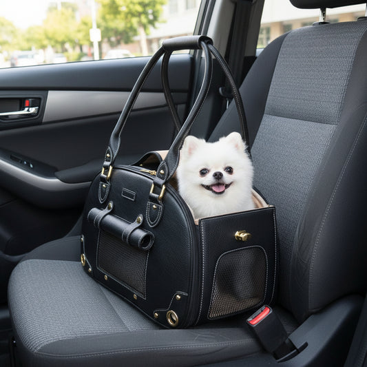 Sac pour transporter un chien | Cuir PU Premium auto