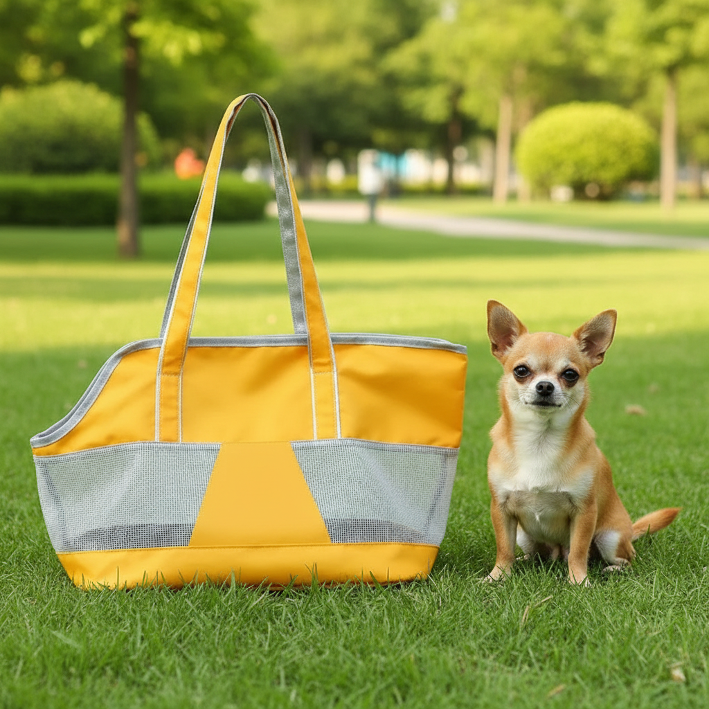 Sac transport chien - Vision Total jaune parc
