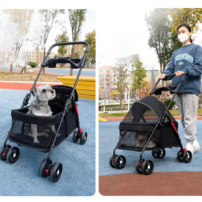 Poussette pour chien- Panoramique