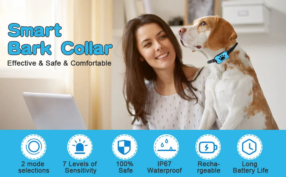 Collier de dressage pour chien- Vibration stop aboiement