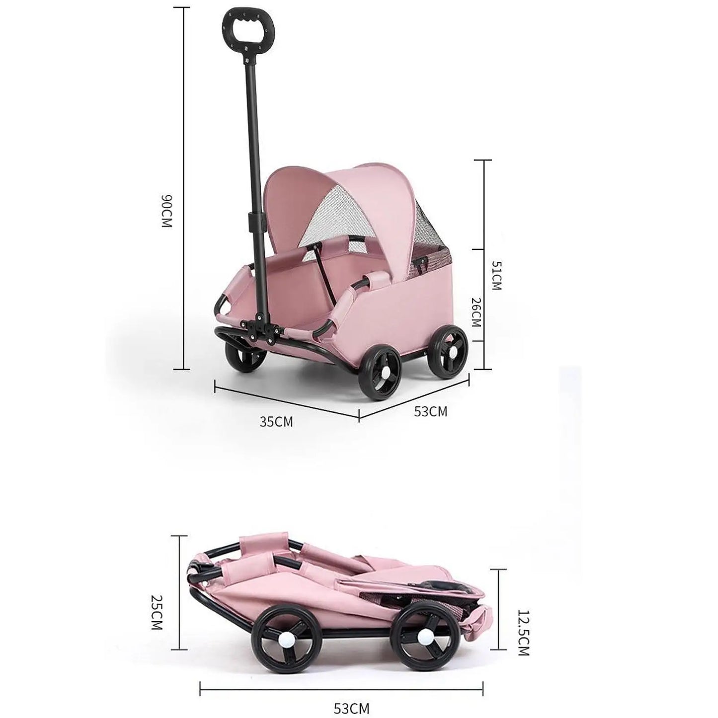 Poussette chien - Stroller Telescopic color
