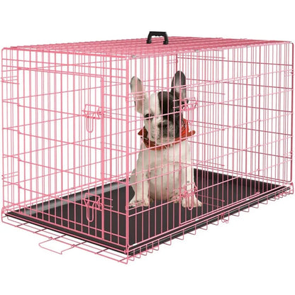 Cage chien- Cage Double-Door Folding Travel