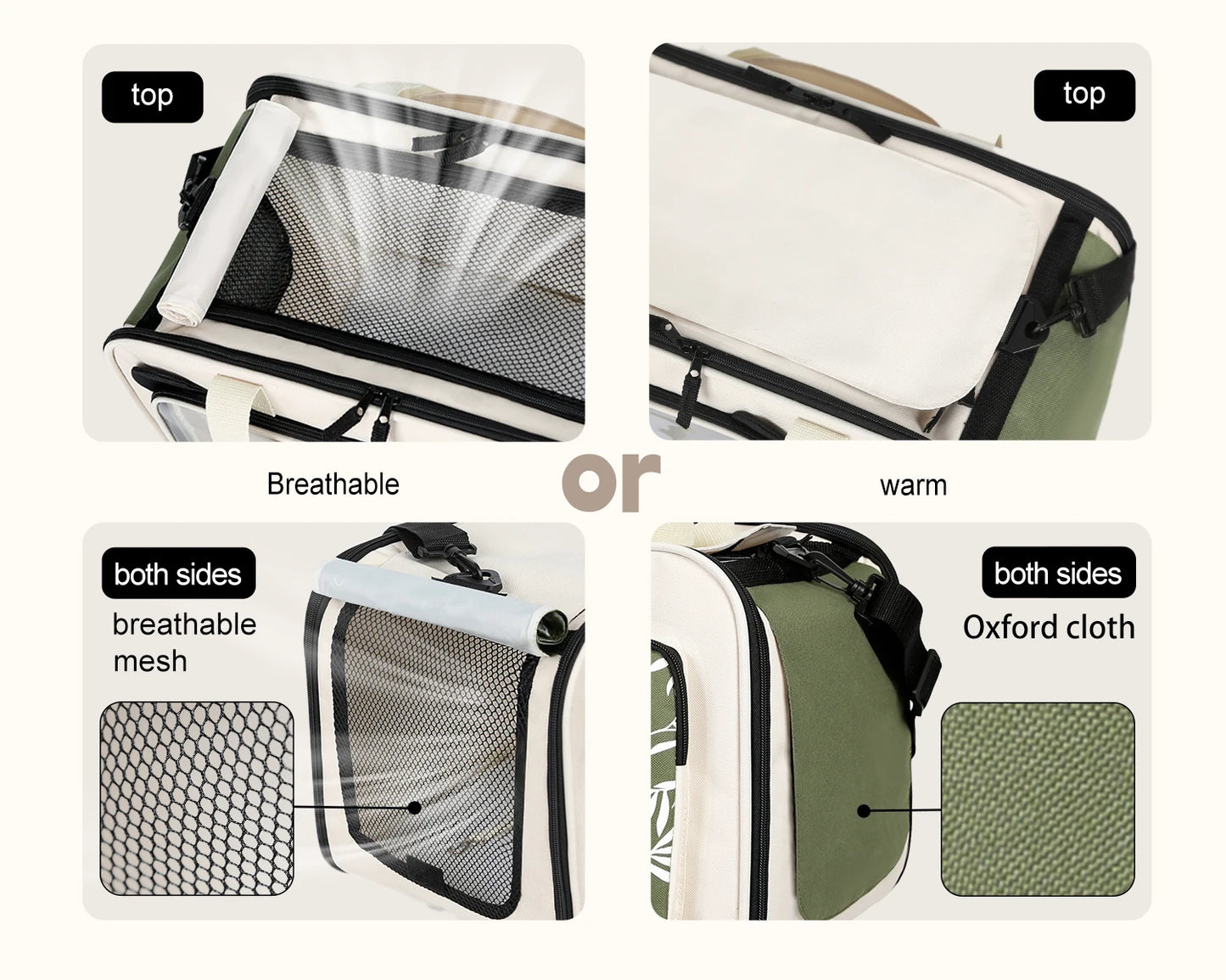 poussette pour chien- Valise pliable Panda