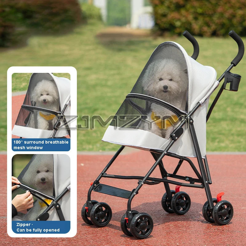 Poussette chien- Walking Umbrella Cart