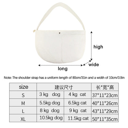 Sac transport chien- Crossbody Shoulder