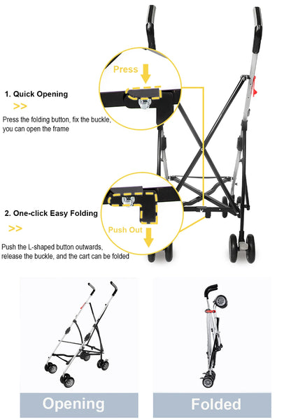 Poussette pour chien - Frame portatif