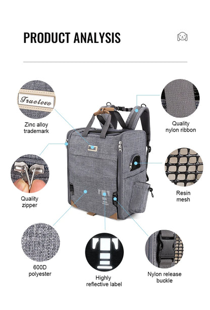 Sac à dos chien- Truelove Pet Travel Carrier