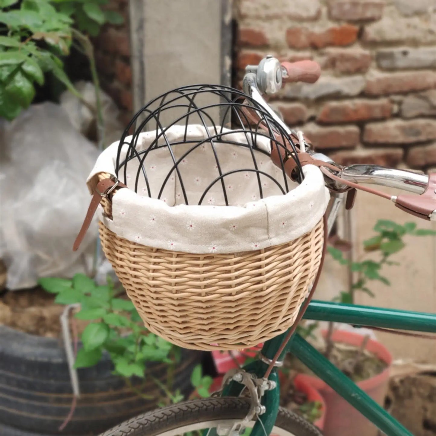 Panier pour chien pour vélo | Rotin Sécurisé