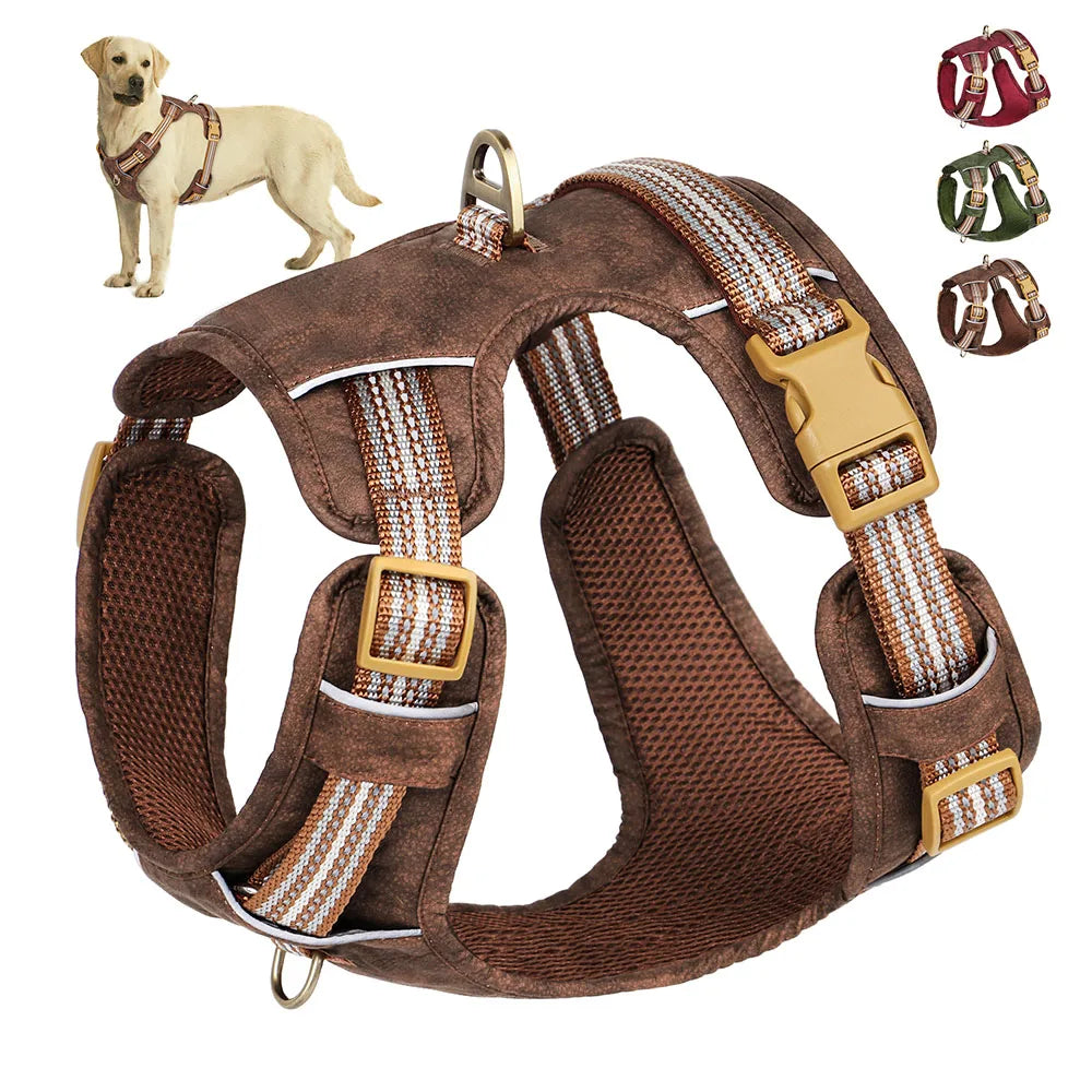 Harnais chien-Waterproof PU