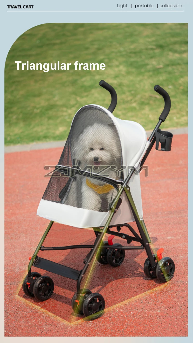 Poussette chien- Walking Umbrella Cart