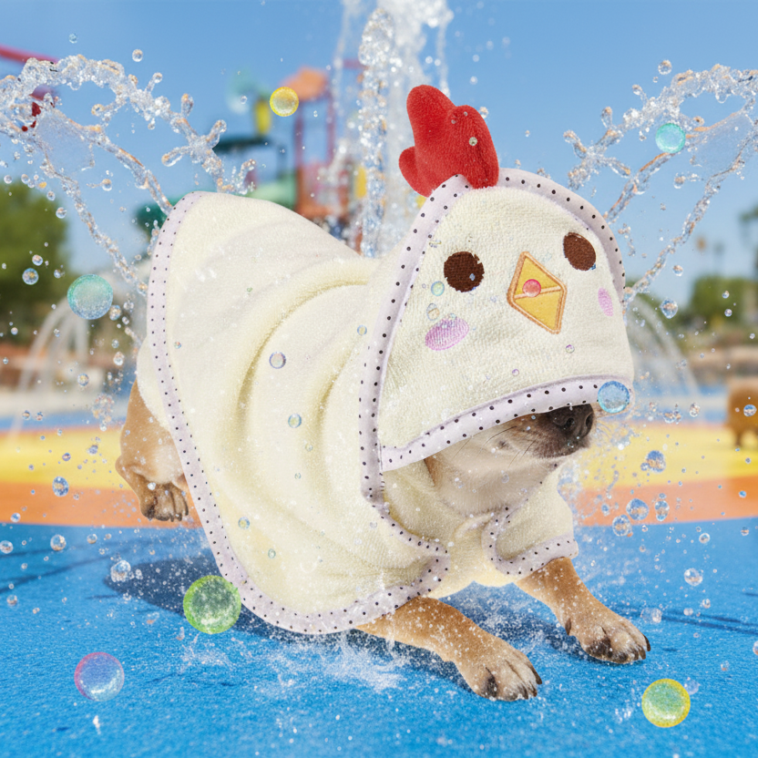 Serviette pour chien | Ultra-Absorbante à Capuche chihuahua