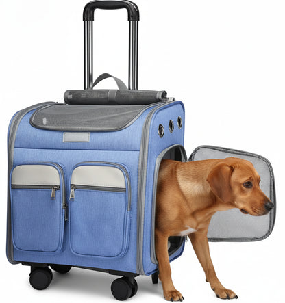 Cage transport chien- Wheeled  Backpack