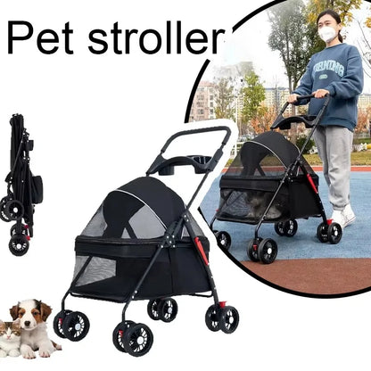 Poussette pour chien- Panoramique
