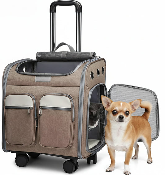 Poussette pour chien- Wheeled  Backpack