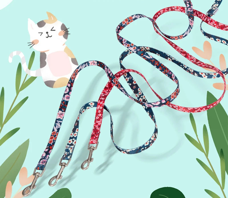 Laisse pour chien-Truelove Floral Spring Design